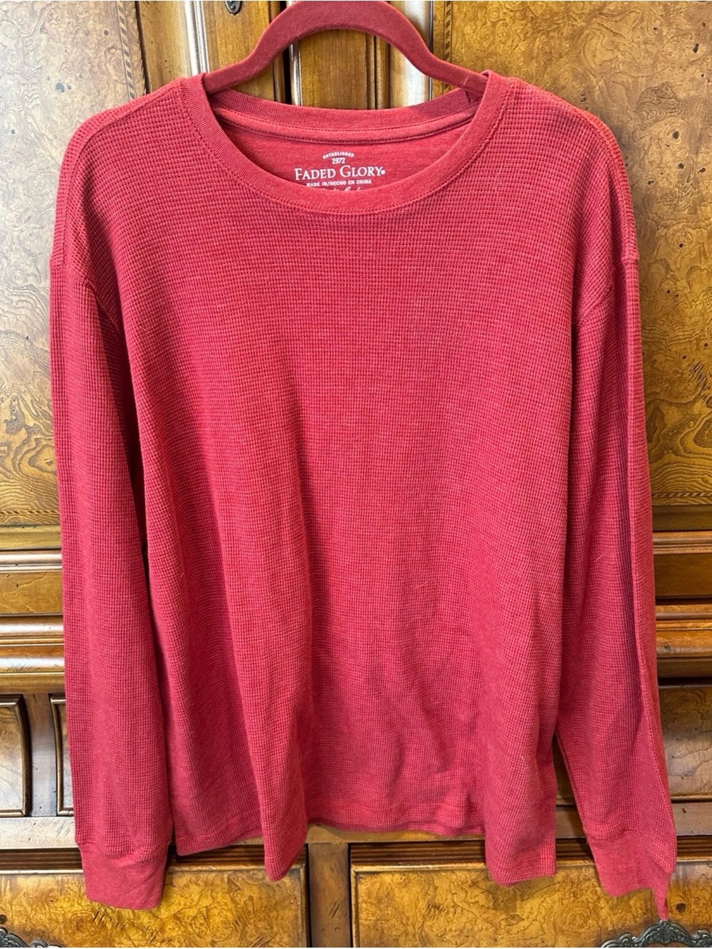 Faded Glory Long Sleeve Thermal Tops (2 Colors) – Size XL (46–48)